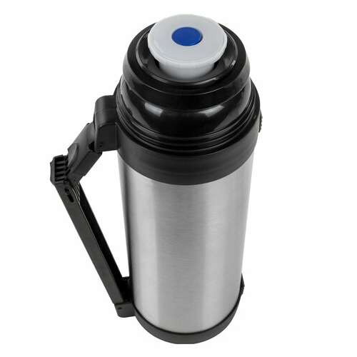  Термос laima классический с узким горлом, 1,8 л, нержавеющая сталь, пластиковая ручка, 601405 | Термосы