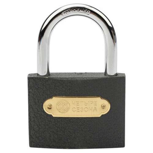  Замок навесной, ширина 75 мм, чугун, дужка d-9,5 мм, английский, 3 ключа, в блистере, 79-0007 | Замки навесные