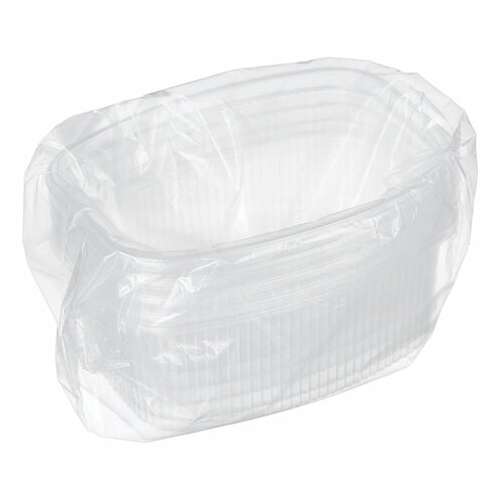  Одноразовый контейнер 500 мл, комплект 100 шт., без крышки, 138х102 мм, прозрачные, пп, юпласт, юупм3315 | Контейнеры одноразовые