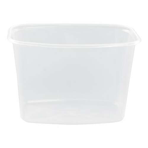  Одноразовый контейнер 750 мл, комплект 100 шт., без крышки, 138х102 мм, прозрачные, пп, юпласт, юупм3316 | Контейнеры одноразовые