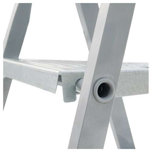  Стремянка сталь / алюминий 4 ступени, высота площадки 0,81м, дуга 0,6м, площадка 26х26см, до 150кг, вес 5,2кг новая высота, 1130104 | Лестницы и стремянки