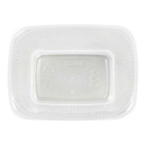  Одноразовый контейнер 500 мл, комплект 100 шт., без крышки, 108х82 мм прозрачные, пп, юпласт, юупм2595 | Контейнеры одноразовые