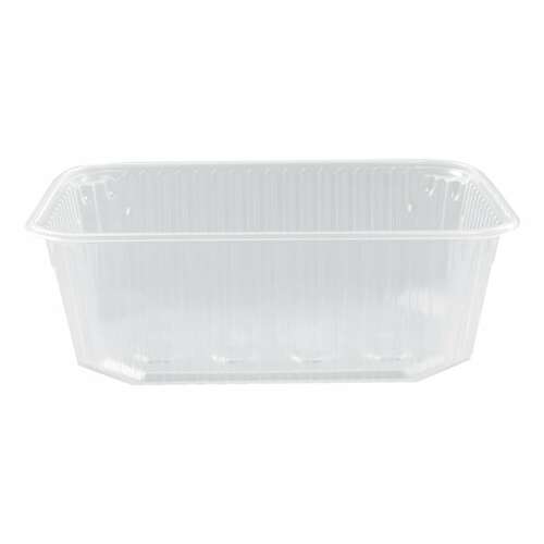  Одноразовый контейнер 1000 мл, комплект 100 шт., без крышки, 186х132 мм, прозрачные, пп, юпласт, юупм3321 | Контейнеры одноразовые