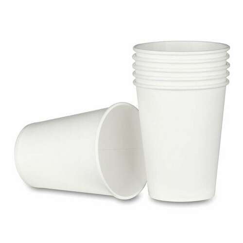 Стакан одноразовый бумажный 250/273 мл, d 80 мм, комплект 50 шт., однослойные, белые, холодное/горячее, офисмаг стандарт, 608809  Стакан одноразовый бумажный 250/273 мл, d 80 мм, комплект 50 шт., однослойные, белые, холодное/горячее, офисмаг стандарт, 608809 | Стаканы и чашки одноразовые