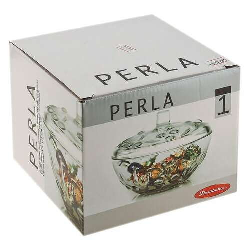  Сахарница, с крышкой, диаметр 140 мм, фактурное стекло, pasabahce "перла", фирменная подарочная упаковка, 97236 | Сахарницы