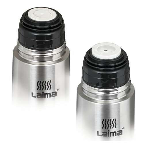  Термос laima классический с узким горлом, 1 л, нержавеющая сталь, 601414 | Термосы