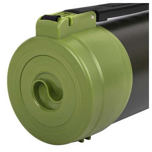  Термос классический, нержавеющая сталь, 2 л, черно-оливковый, 2 кружки, ручка + ремешок, taigaru, 608816 | Термосы