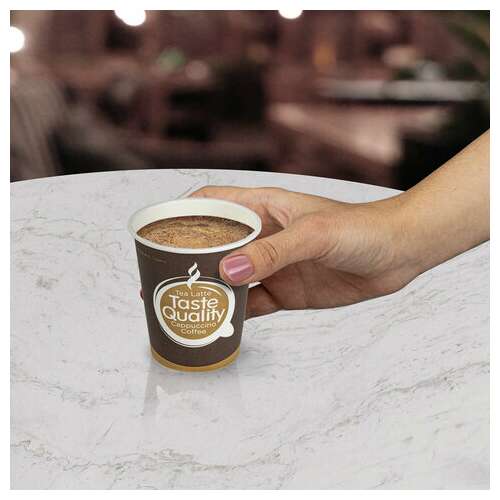  Стакан одноразовый бумажный 250/280 мл, d 80 мм, комплект 75 шт., однослойные, taste quality, холодное/горячее, формация, hb80-280-0004-75 | Стаканы и чашки одноразовые