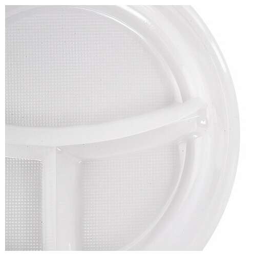  Одноразовые тарелки 3-х секционные комплект 100 шт. 220 мм, белые, пп, холодное/горячее, laima стандарт, 608769 | Тарелки одноразовые