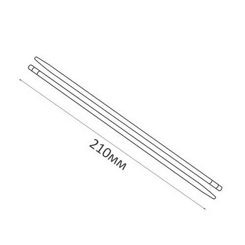  Палочки для суши бамбуковые 21 см, круглые, комплект 100 пар в индивидуальной прозрачной упаковке, бюджет, 132266 | Вилки одноразовые