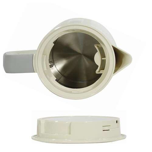  Чайник bosch twk3a017, 1,7 л, 2400 вт, закрытый нагревательный элемент, пластик, бежевый | Чайники