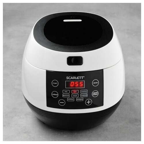  Мультиварка scarlett sc-mc410s26, 500 вт, объем 3 л, 8 программ, белая/черная | Мультиварки