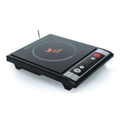  Плитка электрическая индукционная kitfort kt-107, 1800 вт, 1 конфорка, 8 режимов, кнопочное управление, черная | Портативные бытовые плиты