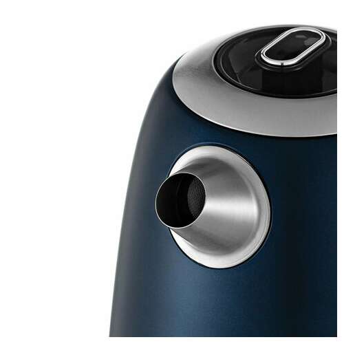  Чайник kitfort кт-6121-3, 1,7 л, 2200 вт, закрытый нагревательный элемент, led-дисплей, терморегулятор, сталь, синий | Чайники