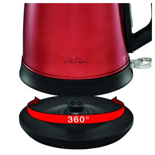 Чайник tefal ki270530, 1,7 л, 2400 вт, закрытый нагревательный элемент, сталь, красный, 7211002431  Чайник tefal ki270530, 1,7 л, 2400 вт, закрытый нагревательный элемент, сталь, красный, 7211002431 | Чайники