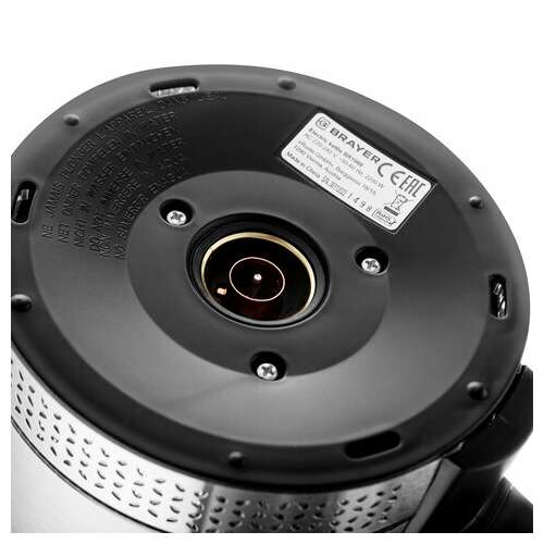  Чайник с терморегулятором brayer br1060, 1,7 л, 2200 вт, закрытый нагревательный элемент, сталь | Чайники