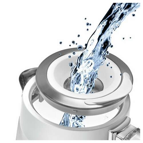  Чайник polaris pwk 1715 cgl, 1,7 л, 1850-2200 вт, закрытый нагревательный элемент, стекло, белый, 54125, pwk 1715 cgl w | Чайники