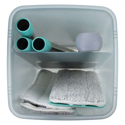  Комплект для уборки: швабра, ведро 9 л/7 л двухкамерное с отжимом, 3 насадки моп (кармашки с двух сторон) compact mop, laima, 607389 | Комплекты для уборки (швабра и ведро с отжимом)