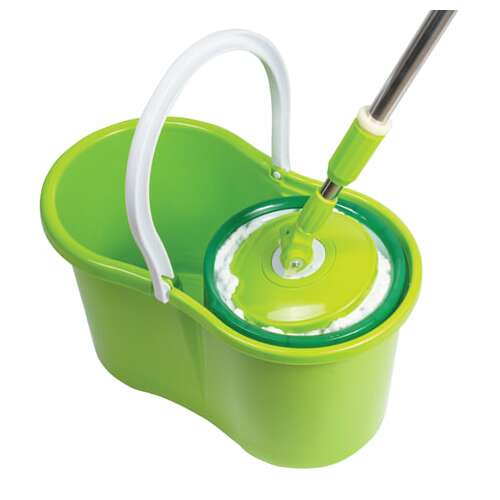  Комплект для уборки: швабра, ведро 7 л/5 л с отжимом центрифуга, 2 круглые насадки-кольцо, laima, 603624 | Комплекты для уборки (швабра и ведро с отжимом)