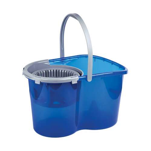  Комплект для уборки: швабра, ведро 14 л/5 л с отжимом центрифуга, 2 круглые насадки, laima, 601460 | Комплекты для уборки (швабра и ведро с отжимом)