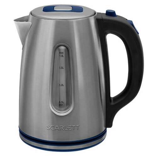  Чайник scarlett sc-ek21s72, 1,8 л, 2200 вт, закрытый нагревательный элемент, стальной | Чайники