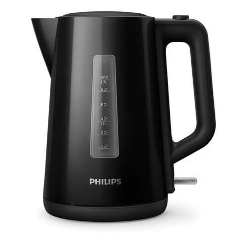  Чайник philips hd9318/20, 1,7 л, 2200 вт, закрытый нагревательный элемент, пластик, черный | Чайники