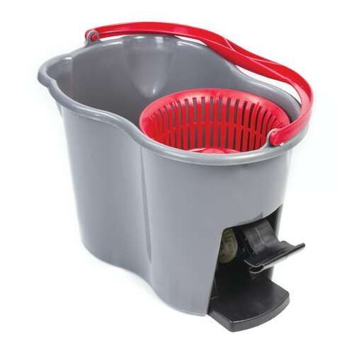  Комплект для уборки: швабра, ведро 14 л/7 л с отжимом и педалью, 2 круглые насадки-кольцо, laima, 603622 | Комплекты для уборки (швабра и ведро с отжимом)