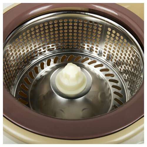  Комплект для уборки: швабра, ведро 7 л/5 л с отжимом центрифуга, 2 насадки, бежевый, laima, 607488 | Комплекты для уборки (швабра и ведро с отжимом)