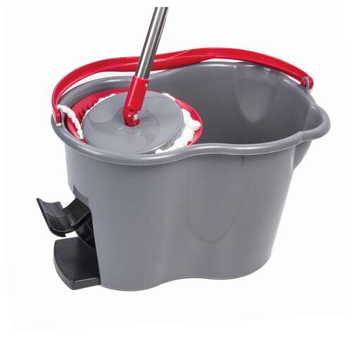  Комплект для уборки: швабра, ведро 14 л/7 л с отжимом и педалью, 2 круглые насадки-кольцо, laima, 603622 | Комплекты для уборки (швабра и ведро с отжимом)