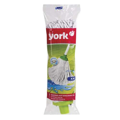  Насадка моп веревочная для швабры, крепление еврорезьба, хлопок, ворс 28 см, 250 г, york "xxl", 73000 | Насадки и тряпки для швабр (мопы)
