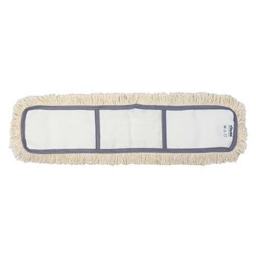  Насадка моп плоская 60 см для швабры-рамки, карманы, хлопок, vileda "дастмоп", 118102 | Насадки и тряпки для швабр (мопы)