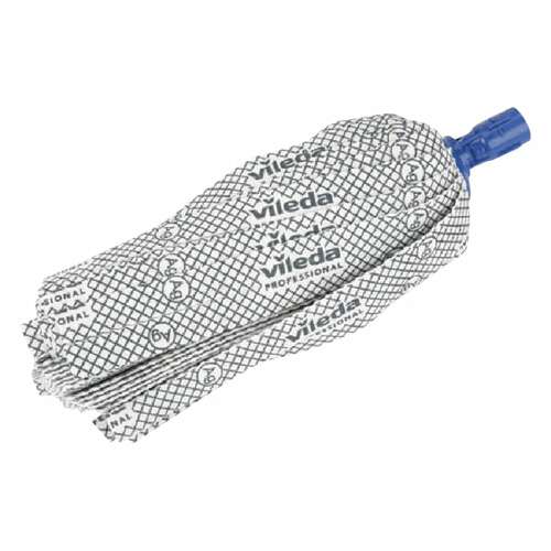  Насадка моп ленточная для швабры, крепление еврорезьба, хлопок/полиэстер/резина, 33 см, vileda "антибак", 137908 | Насадки и тряпки для швабр (мопы)