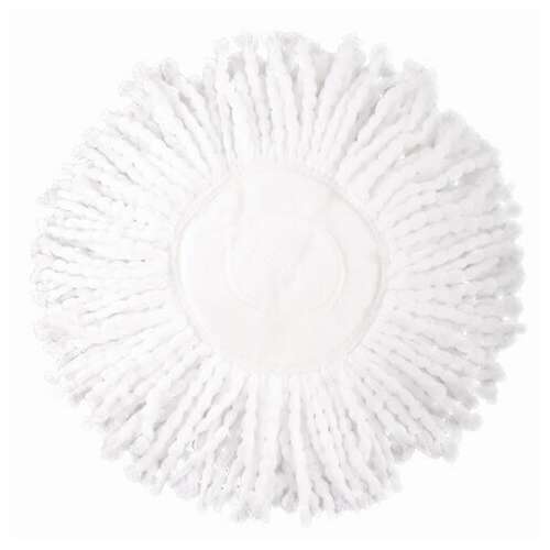 Насадка моп круглая для швабры из набора для уборки 601459, крепление липучка, микрофибра, d - 16 см, laima, 601487  Насадка моп круглая для швабры из набора для уборки 601459, крепление липучка, микрофибра, d - 16 см, laima, 601487 | Насадки и тряпки для швабр (мопы)