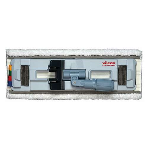  Насадка моп плоская для швабры/держателя 40 см, уши (тип ув), микрофибра/абразив, vileda "ультраспид" | Насадки и тряпки для швабр (мопы)