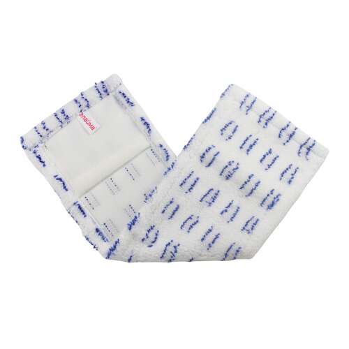  Насадка моп плоская для швабры/держателя 40 см, карманы (тип к), микрофибра/абразив, упаковка, laima, 601477 | Насадки и тряпки для швабр (мопы)