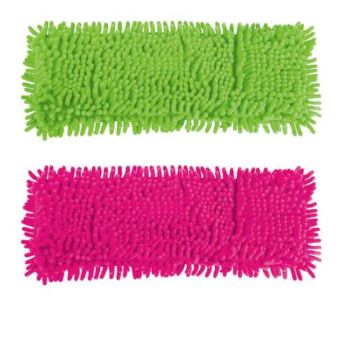  Насадка моп плоская для швабры/держателя 40 см, карманы (тип к), ворсистая микрофибра, ворс 2 см, york "salsa", 81310 | Насадки и тряпки для швабр (мопы)