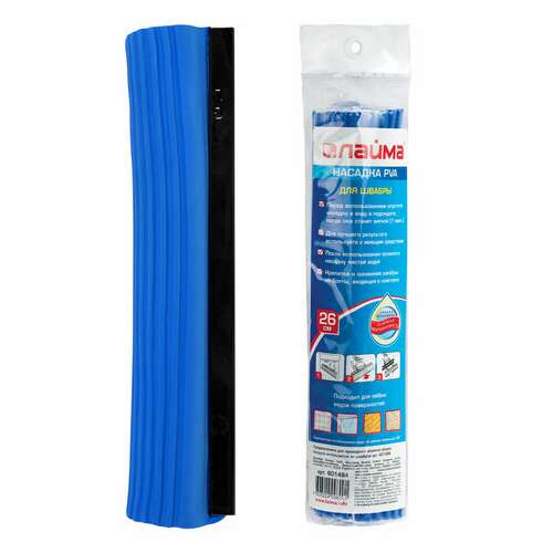  Насадка моп для швабры самоотжимной роликовой 601466, pva, 26 см, синяя, laima, 601484 | Насадки и тряпки для швабр (мопы)