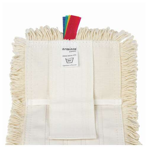 Насадка моп плоская для швабры/держателя 50 см, уши/карманы (тип у/к), нашивной хлопок, laima expert, 605304  Насадка моп плоская для швабры/держателя 50 см, уши/карманы (тип у/к), нашивной хлопок, laima expert, 605304 | Насадки и тряпки для швабр (мопы)