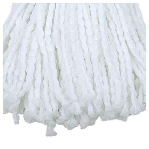  Насадка моп веревочная для швабры, крепление еврорезьба, микрофибра, длина 24 см, 115 г, laima, 603123 | Насадки и тряпки для швабр (мопы)