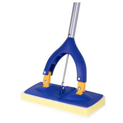  Насадка моп для швабры самоотжимной "бабочка" 601468, спонж/микрофибра 26 см, на липучке, laima, 601486 | Насадки и тряпки для швабр (мопы)