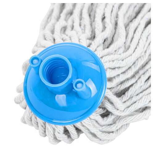 Насадка моп веревочная для швабры, крепление еврорезьба, хлопок, длина 26 см, 180 г, laima, 603124 | Насадки и тряпки для швабр (мопы)