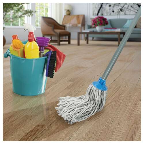  Насадка моп веревочная для швабры, крепление еврорезьба, хлопок, длина 26 см, 180 г, laima, 603124 | Насадки и тряпки для швабр (мопы)