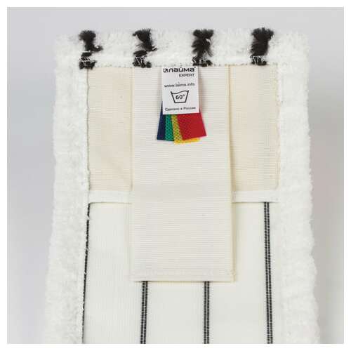  Насадка моп плоская для швабры/держателя 40 см, уши/карманы (тип у/к), микрофибра/скраб, laima expert, 605313 | Насадки и тряпки для швабр (мопы)