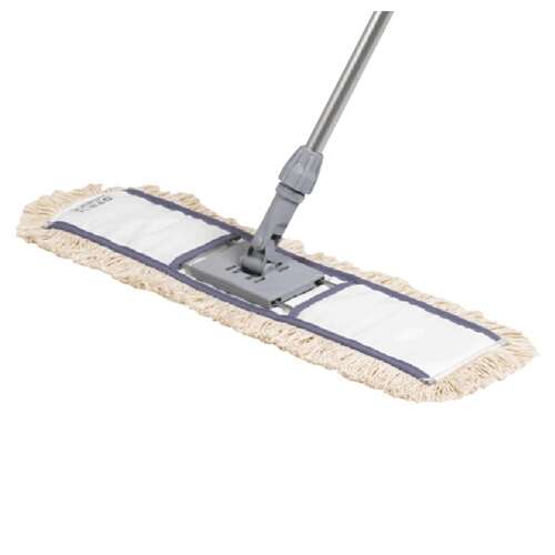  Насадка моп плоская 60 см для швабры-рамки, карманы, хлопок, vileda "дастмоп", 118102 | Насадки и тряпки для швабр (мопы)