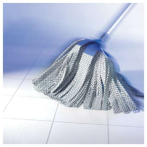  Насадка моп ленточная для швабры, крепление еврорезьба, хлопок/полиэстер/резина, 33 см, vileda "антибак", 137908 | Насадки и тряпки для швабр (мопы)