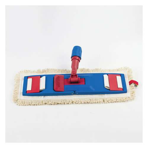  Насадка моп плоская для швабры/держателя 40 см, уши/карманы (тип у/к), пробивной хлопок, laima expert, 605307 | Насадки и тряпки для швабр (мопы)