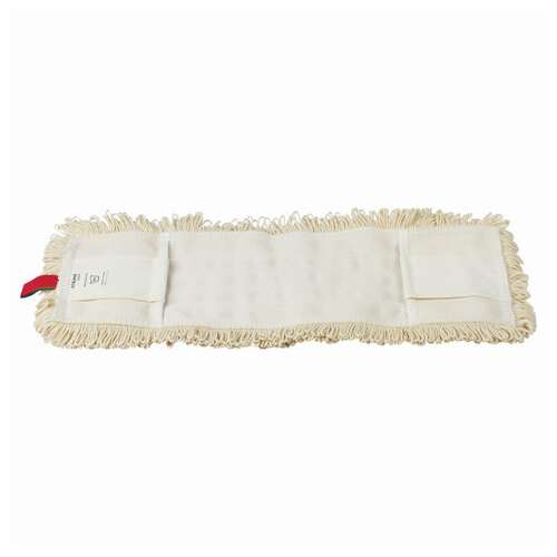  Насадка моп плоская для швабры/держателя 40 см, уши/карманы (тип у/к), нашивной хлопок, laima expert, 605303 | Насадки и тряпки для швабр (мопы)