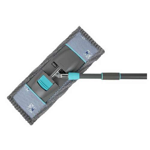  Швабра с насадкой 42 см, телескопический черенок 75-120 см, микрофибра, карманы, laima home, 606796 | Швабры для пола