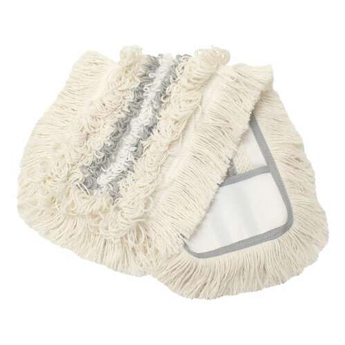  Насадка моп плоская 42х10 см из хлопка, плотный ворс, для швабры "natural", york, 81680 | Насадки и тряпки для швабр (мопы)