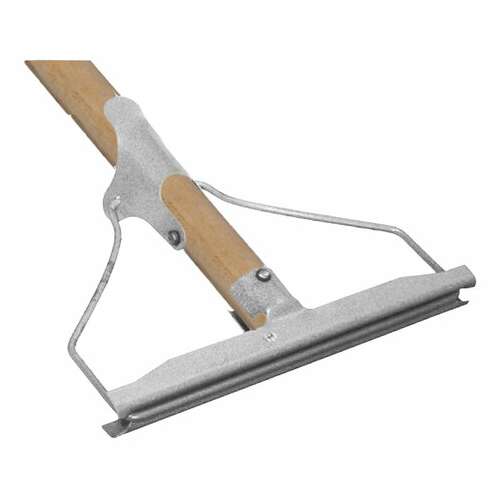  Швабра для пола с металлическим зажимом, деревянный черенок 120 см, рабочая часть 20 см, шва 094 | Швабры для пола